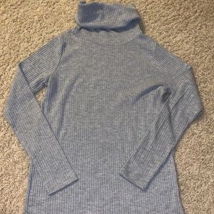 Grey turtleneck sweater